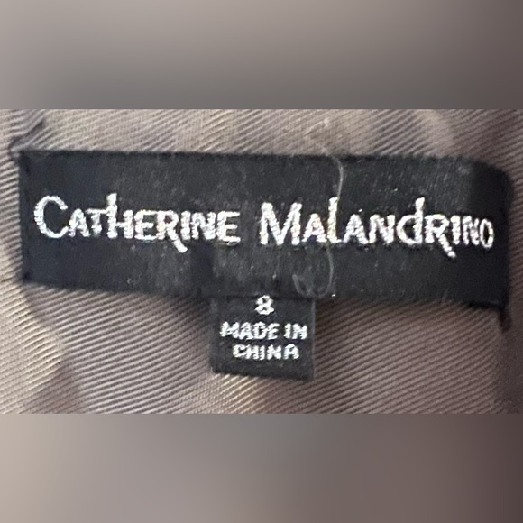 Catherine Malandrino Hip Length Tan Trench Coat - Picture 3 of 3